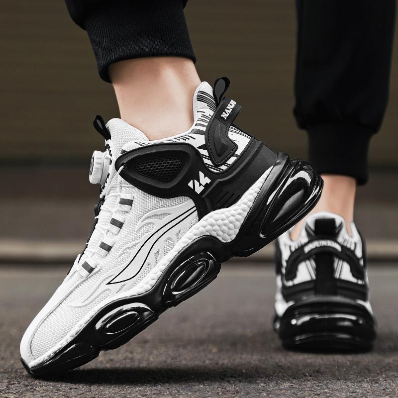 Новые баскетбольные кроссовки мужские спортивные амортизирующие удобные повседневные — фото 5