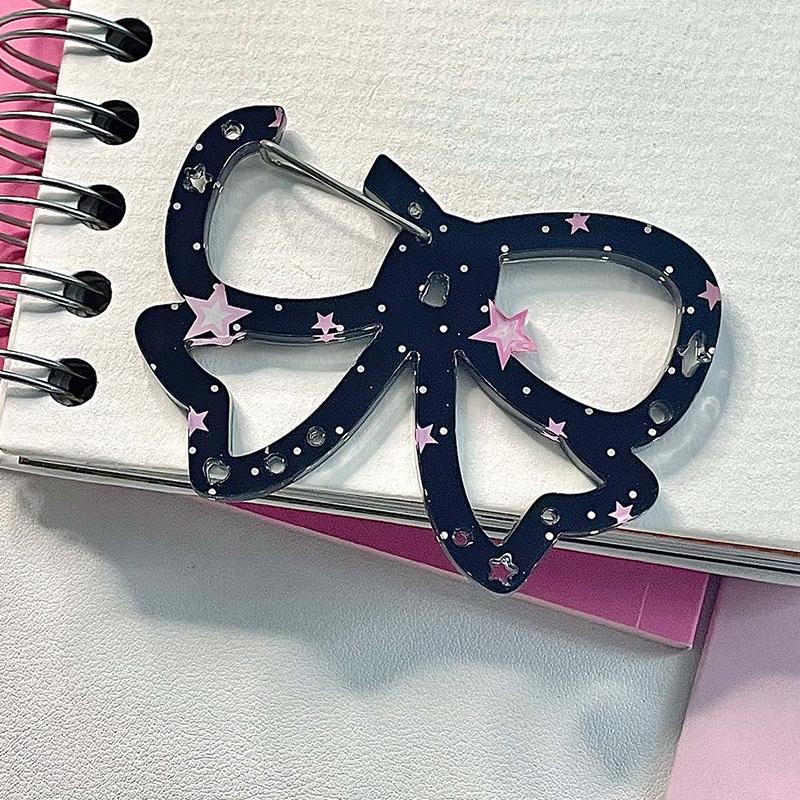 1PC DIY Accessories Cute Ornament Bag Charms Bag Pendants Clear Acrylic Keychain Funny Keyring Y2K Pendants Creative Multicolor