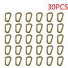 15-50PCS D-shape Belt Hanger Buckles Reusable Snap Type Safety Lock Buckles Lightweight High Strength Hardware Tools for Camping