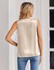 Women's European Summer 2026 V-Neck Satin Camisole Sleeveless Top