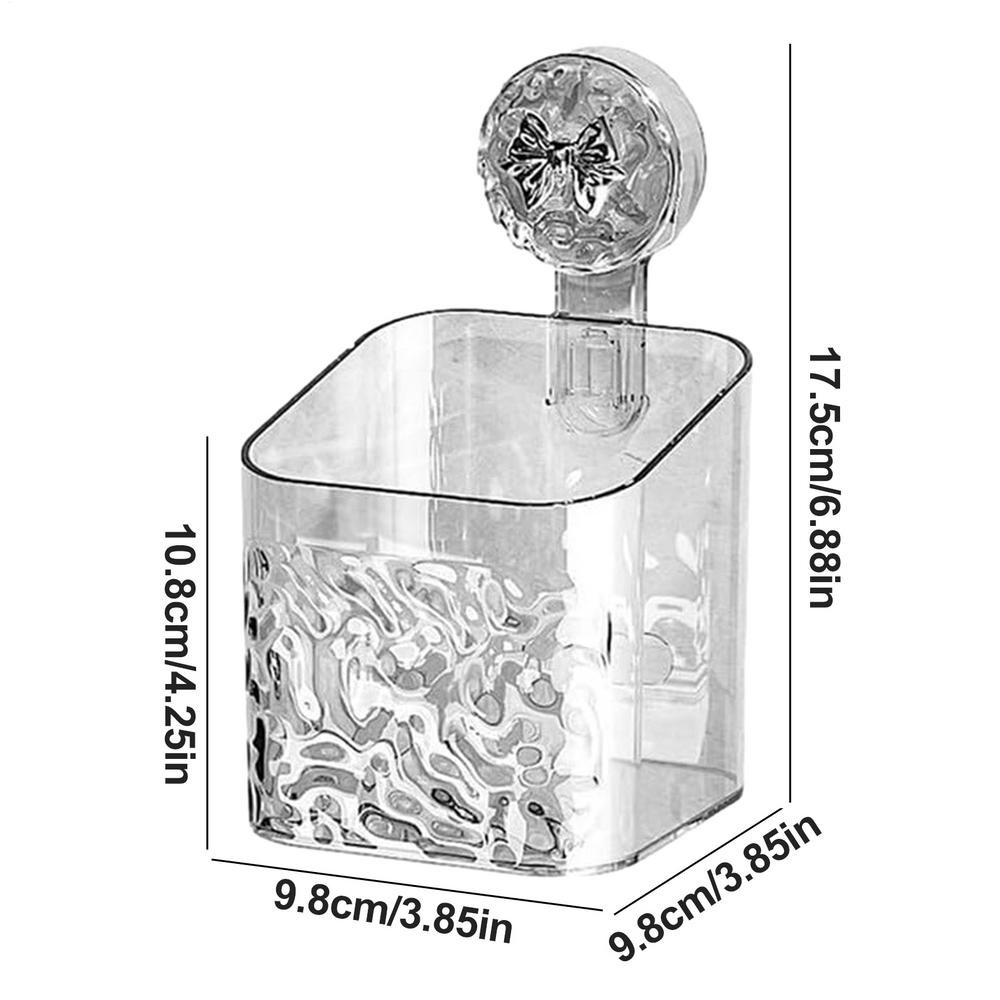 Shower Shelf Suction Cup Large Capacity Quick-Drain Suction Cup Storage Rack For Bathroom For Shampoo Soap Toothbrush