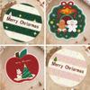 New 40~60cm Christmas Floor Mat 2026 Merry Christmas Home Decorative Entrance Doormat Anti Slip Bath Rug Bedroom