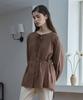 JUCYJUDY Belted Pintuck Blouse Jzbl621B