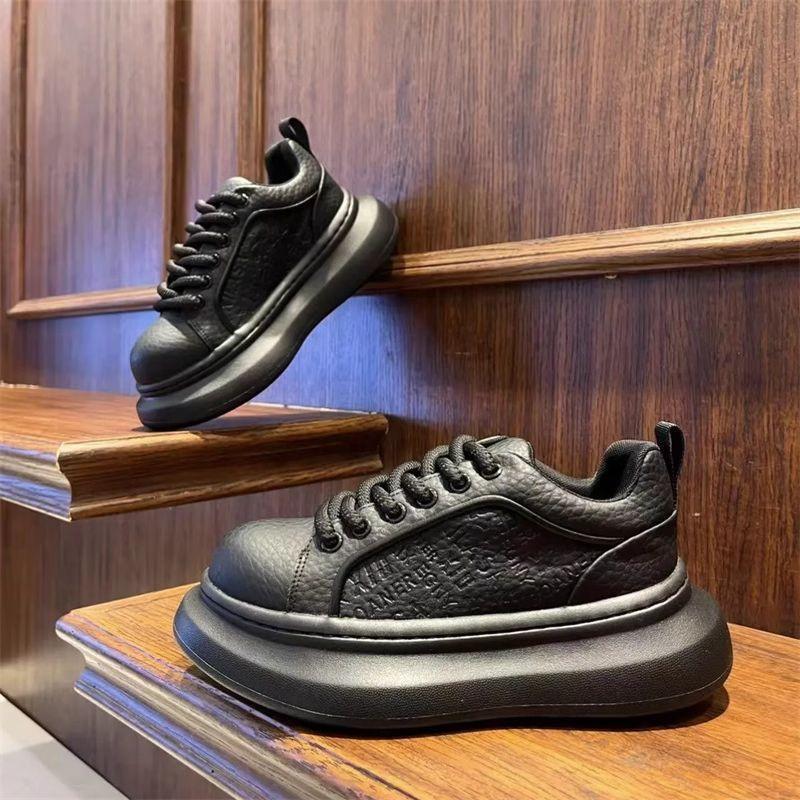 Mens Snake Print Leather Sneakers High-Top Casual Shoes With Cushioned Insole Rubber Sole