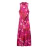 Spring/Summer 2025 Women's Tie-Dye Print Silk Satin Slim Fit Dress