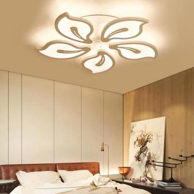 LED Floral Ceiling Control Dimmable Ceiling Lamp Light with Remote Soft Light Eye Protection Lamp