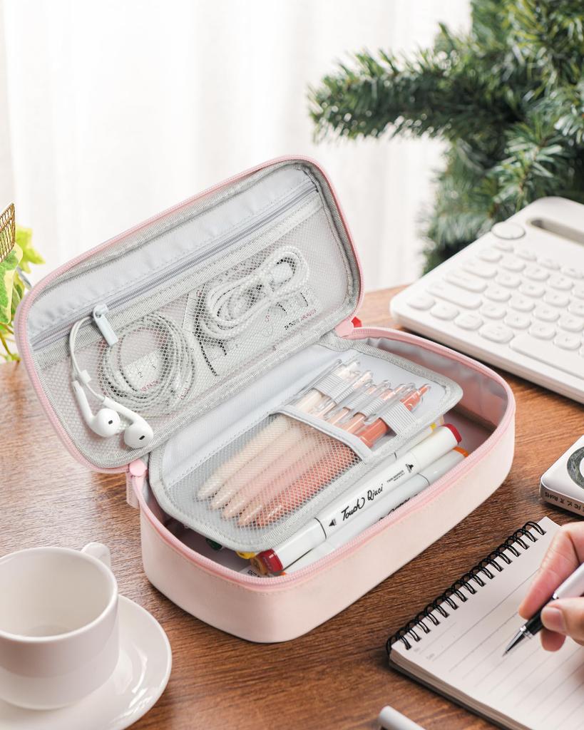 YOKUMA Pencil Large for High School Middle School College Elementary School and Kids Case, Stylish, Simple, Capacity, Multifunctional, Adults,
