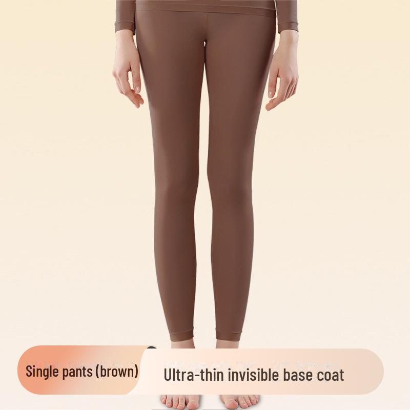 Women's Seamless Thermal Underwear Set: Skin-Beautifying, High-Elastic, Long-Sleeved Top & Pants