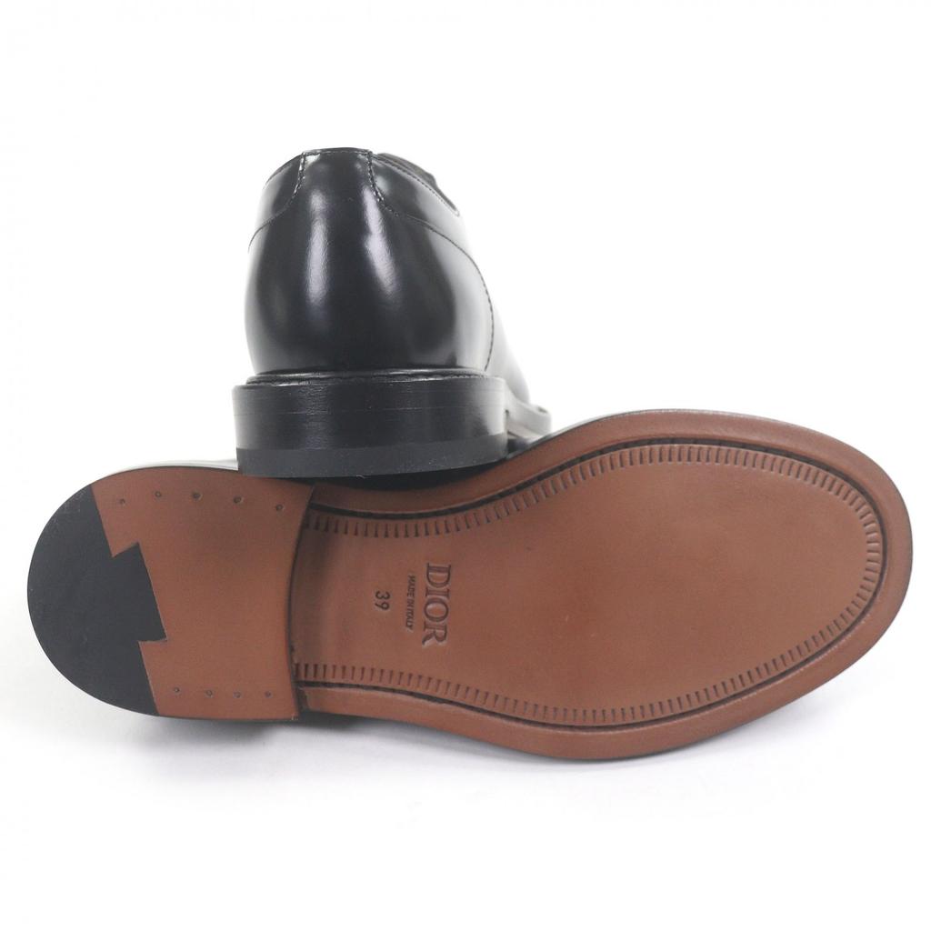 Pristine DIOR Leather shoes Evidence Lace-up derby shoes black leather mens 39 Used