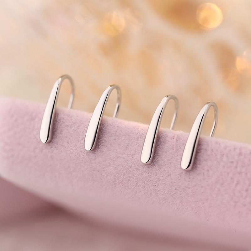 Geometric Hook Earrings Exquisite Geometric Minimalist Style Gentle Earrings