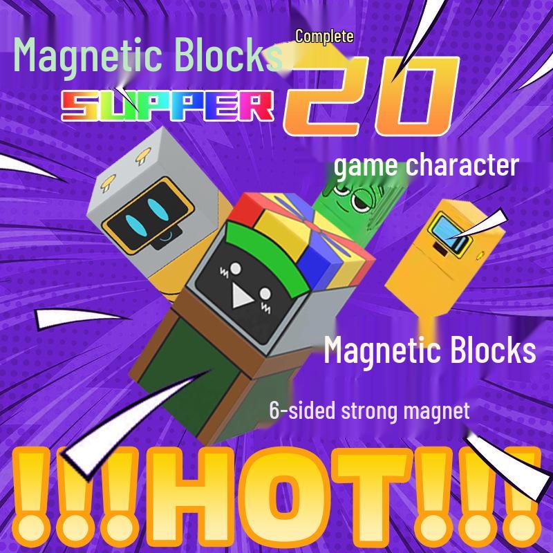 Rhythm Magnetic Sprunkim Blocks: Versatile DIY Building Set for Boys Aged 6+ | Educational Toy