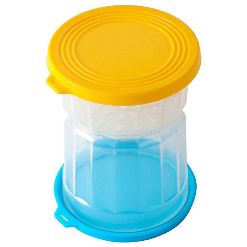 Hourglass Pickle Jar Dry Wet Separation Airtight Fridge Organizer for Kimchi Olives Pickled Vegetables (BPA Free, No FDA)
