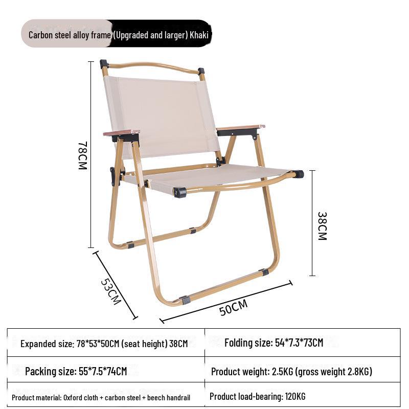 "Kermit Portable Ultralight Folding Camping Chair for Outdoor Beach and Picnic"