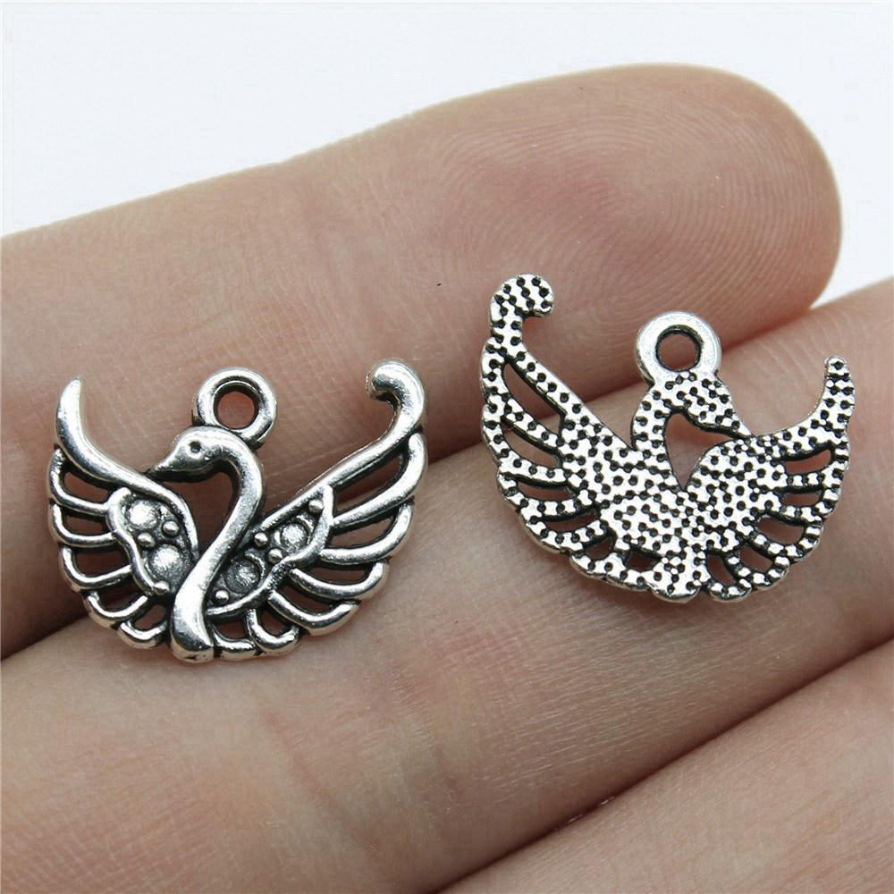 Charms Chicken Duck Goose Pendants Vintage Jewelry Supplies QC027