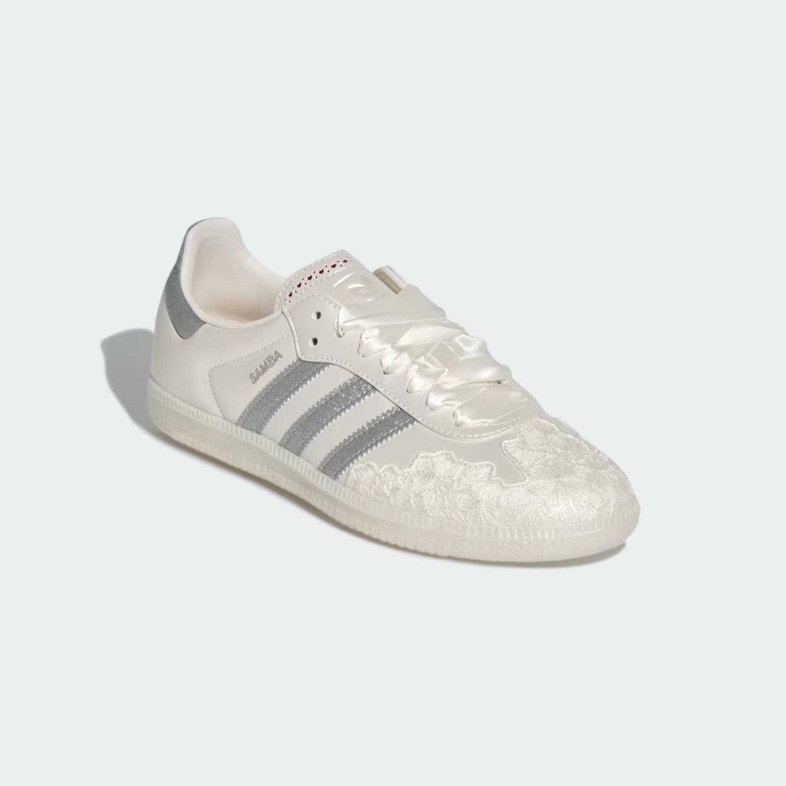 HP3658 adidas Samba OG Белый Металлик Серебристый (Женский) 6.5W
