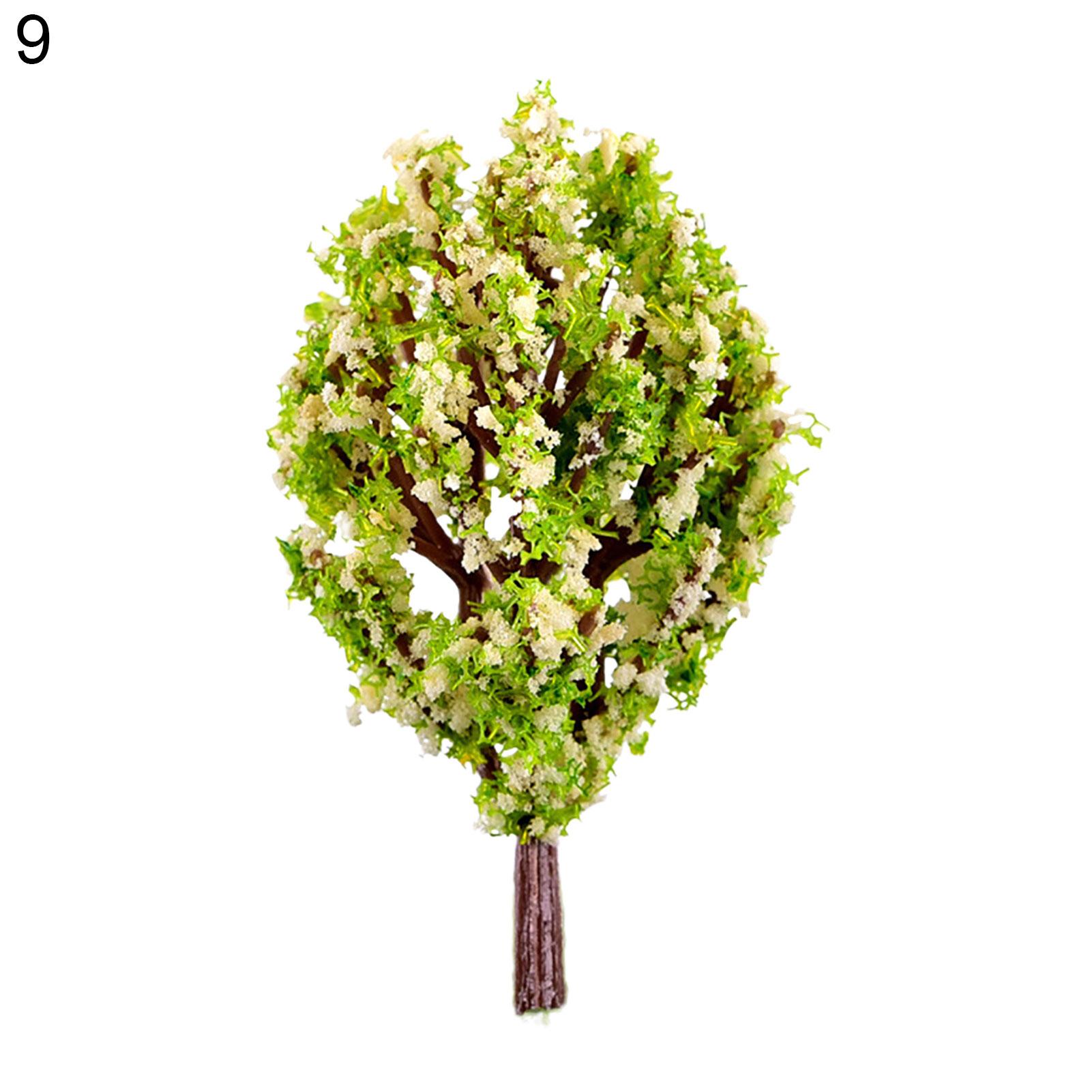 

HOW-E Смола Миниатюрная фигурка дерева Рокарий DIY Пейзаж Сад Декор Орнамент Подарок