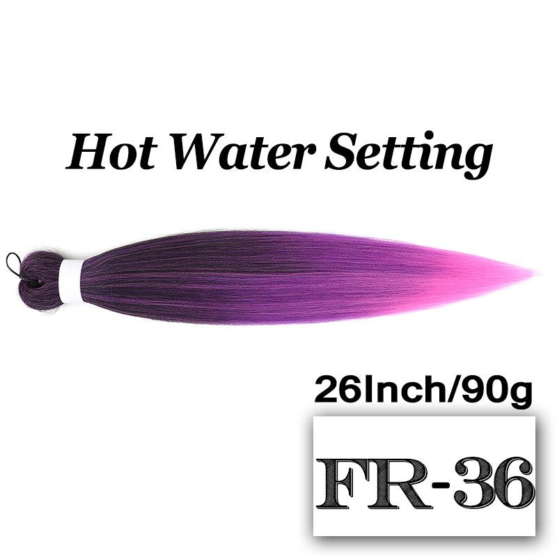 Braiding Hair Pre-stretched 26 Inch Hair Extensions for Afro Crochet Braids Synthetic Hair DIY Purple Pink Peach Red Jumbo Braid