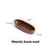 Walnut Wood Boat Shaped Bowl Premium Dry Fruit Plate Sushi Plate Nut Box Tea Refreshment Tray Fruit Plate Wooden Salad Bowl