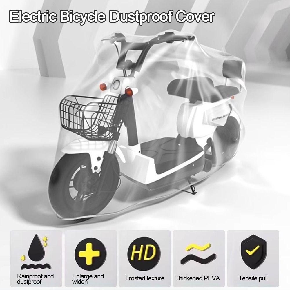 Dust Proof Waterproof Cover Transparent Electric Bicycle Cover New Motorcycle Cover