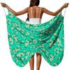 Leichter bedruckter Strand-Cover-Up für Damen Weicher Stoff Sarong Wickeltuch Vielseitiges Badeanzug-Schal für Pool und Urlaub