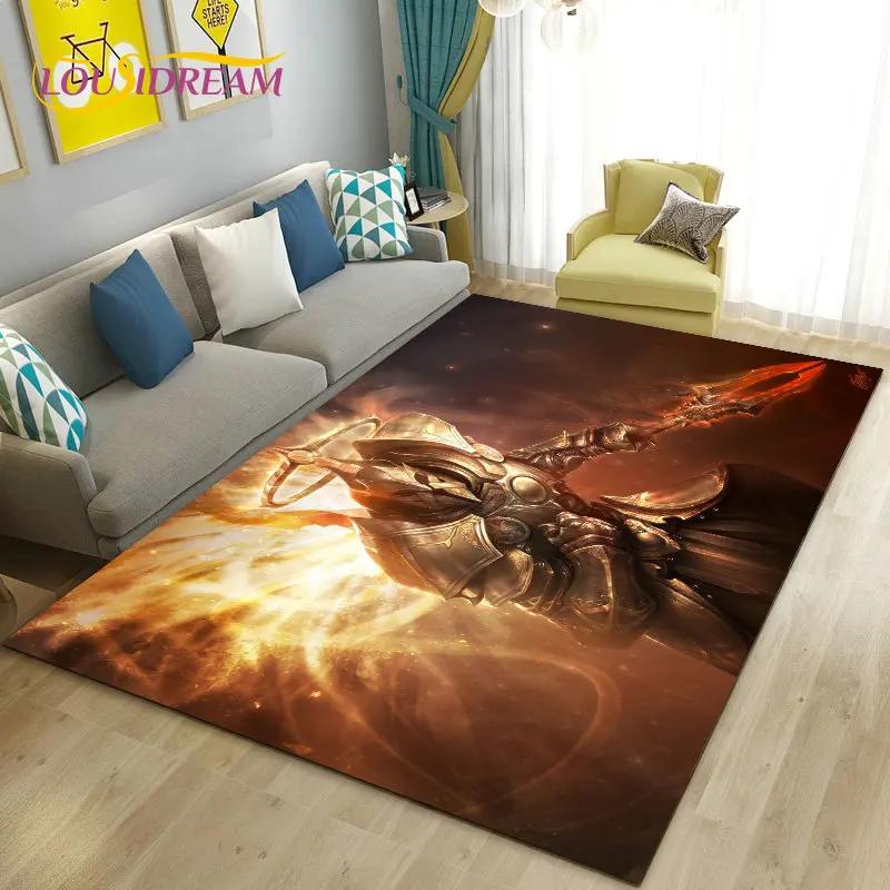 Cavalier Knight Templar Crusaders Game Area Rug Large,Carpet Rug for Living Room Bedroom Sofa Doormat Kitchen,Non-slip Floor Mat