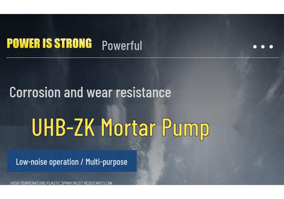 Corrosion & Wear-Resistant Mortar Pump: 50UHB-ZK, 65/80/100UHB Desulfurization, Dust Removal, Sewage Discharge Pump