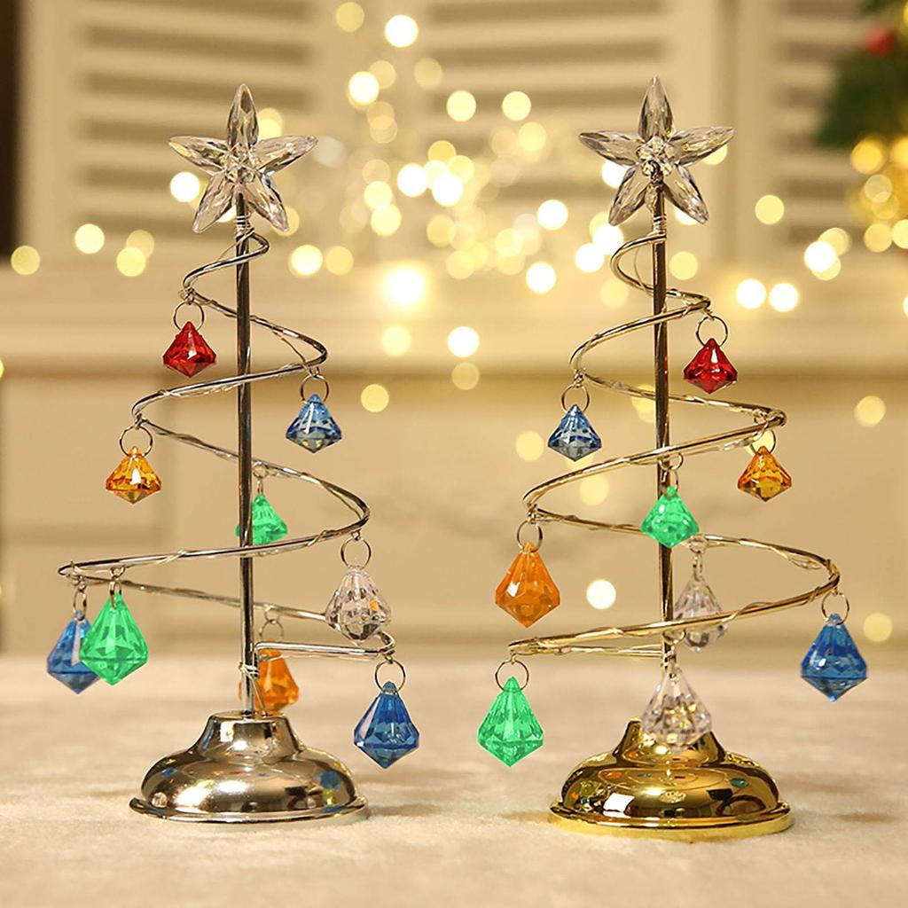 Christmas Lights Crystal Christmas Tree Lights Copper Wire Night Lights
