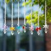 1Pc Rainbow Guardian Angel Crystal Light Catcher For Home/Car Decoration Porch Decoration And Pendant
