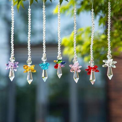 1Pc Rainbow Guardian Angel Crystal Light Catcher For Home/Car Decoration Porch Decoration And Pendant