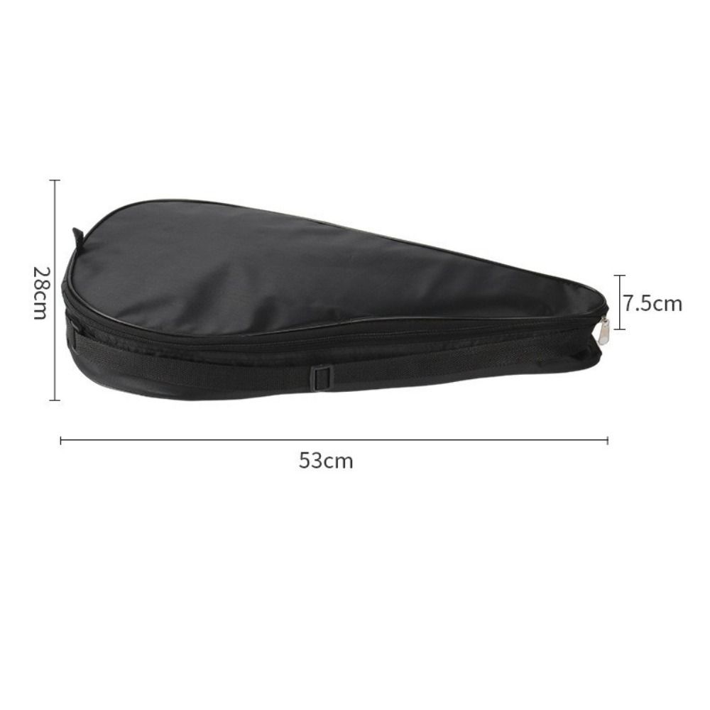 Oxford Cloth Paddle Racket Bag Waterproof Black Tennis Racket Storage Bag Protective Wear-resistant Racquet Shoulder Bags