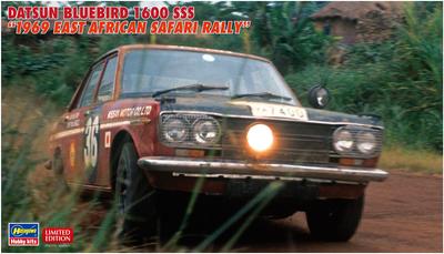 Hasegawa Datsun Bluebird 1600 SSS 1969 Safari Rally Plastikový model 20583 1/24