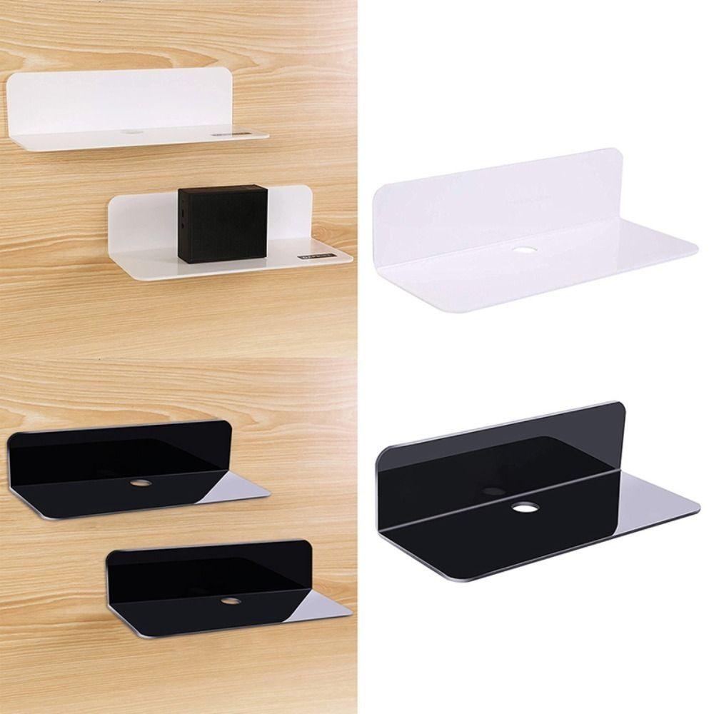 

Display Items Storage Wall Rack Mini Shelf Acrylic Display Shelves Bedside чорний