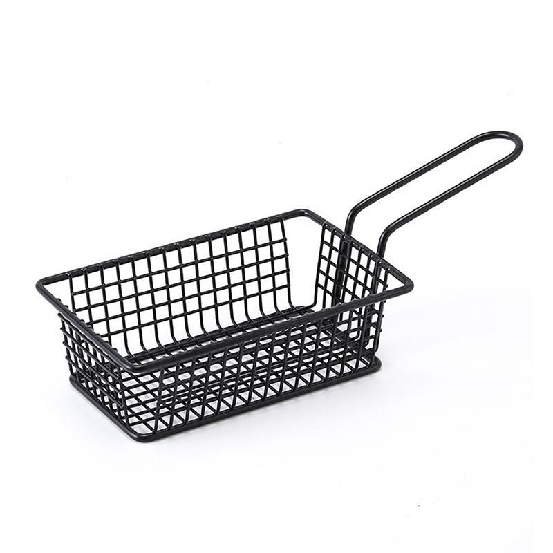 French Fries Basket Snack Bucket Fried Chicken Chip Storage Basket Food Frying Basket Oil Strainer Creative Tableware Container