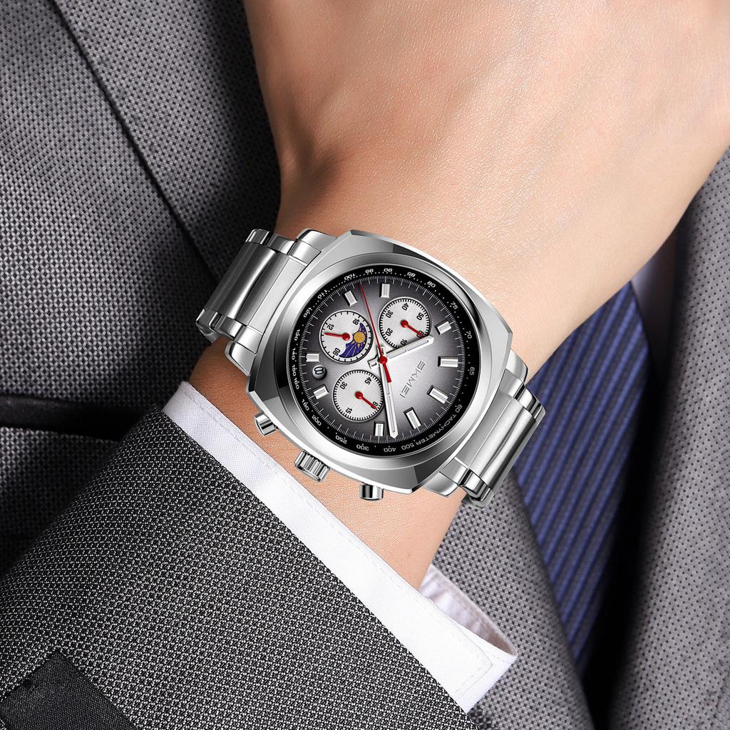 SKMEI Multifunctional Casual and Fashion Quartz Watch for Men Waterproof Chronograph Wrist Watch Male Watches
