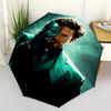 1pc Iron Man Mask Automatic Folding Umbrella, Durable Plastic & Iron, Lightweight for Outdoor Daily Use  003