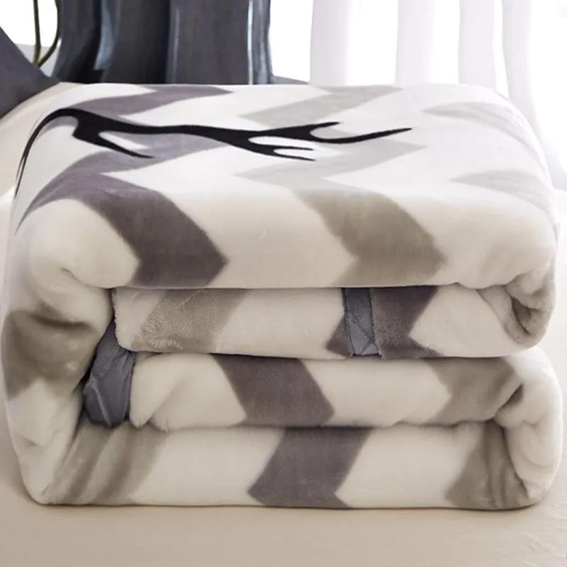 Winter Thick Double-layer Blanket Double Blanket for Keeping Warm Student Bed Sheets and Blankets
