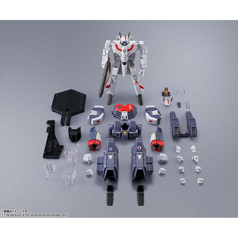Tamashii Nations DX Chogokin Super Dimension Fortress Macross VF-1J Armored Valkyrie Hikaru Ichijo 280mm ABS Die-cast PVC Movable Figure