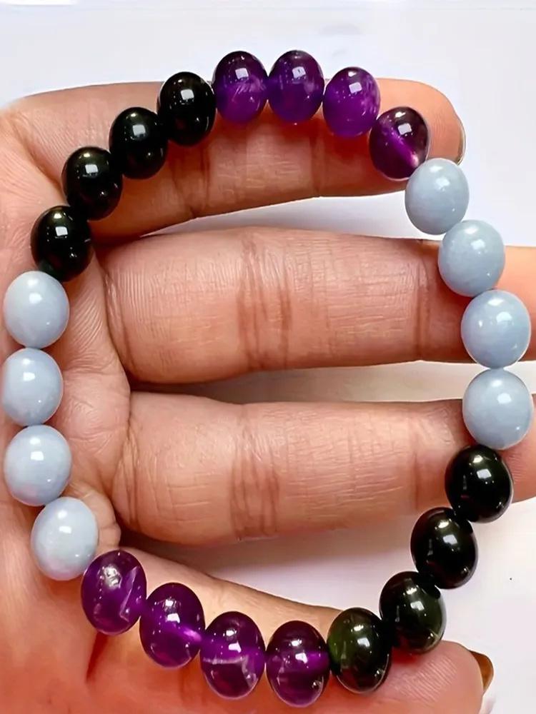 

Браслет з кристалів та натурального каменю Браслет з намистин One Size