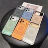 Simple 45 dgree Bracket Magnetic Heat Dissipation Case for iPhone 17 Pro Max 16 Comfortable Grip Kickstand Shockproof Cover