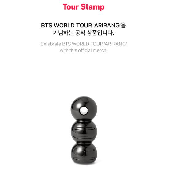 Pre-order BTS World Tour ARIRANG Tour Stamp