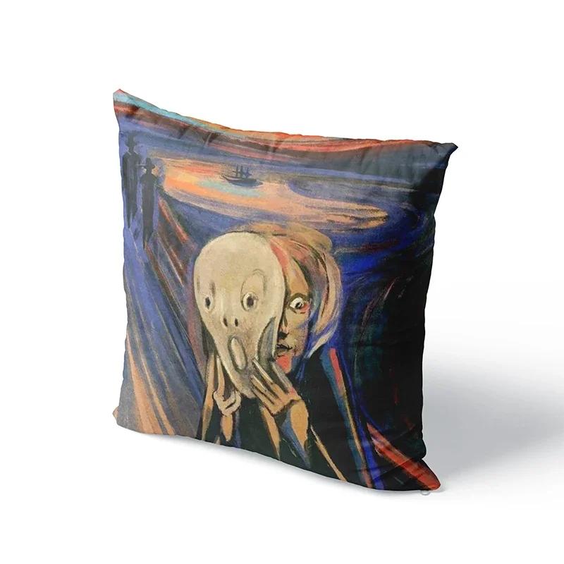 Oil Painting Pillowcase Sofa Cushion Cover Sunflower Throw Pillow Cover Wedding Party Home Decor