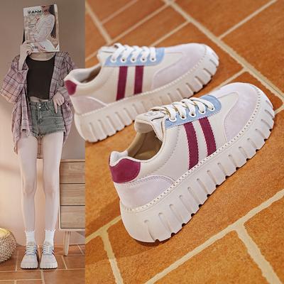Scarpe Bianche da Donna in Autunno, Scarpe Sportive All-match con Suola Spessa