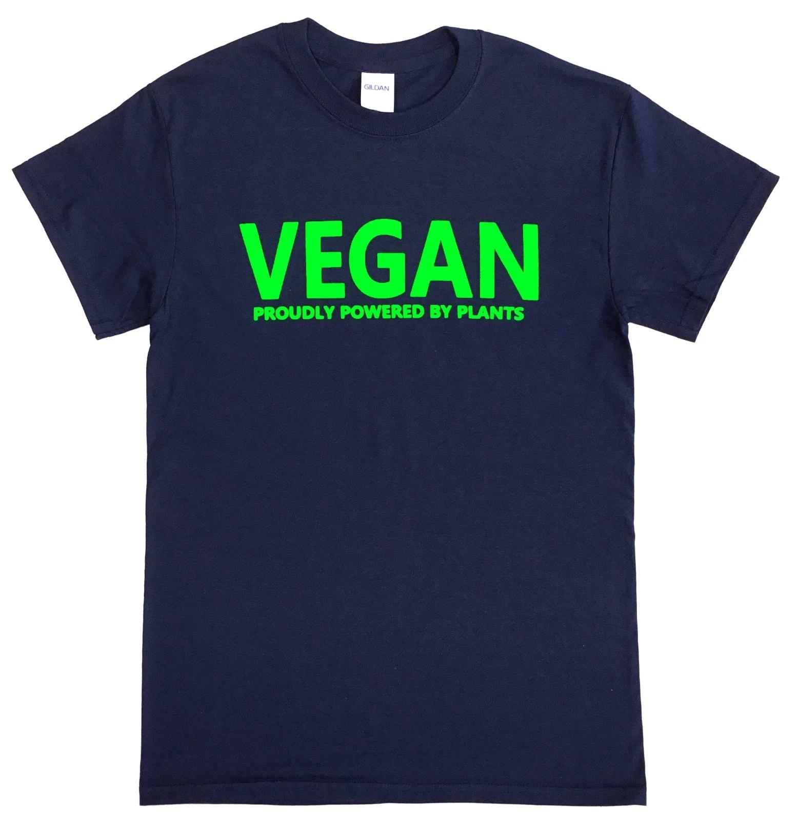 VEGAN PROUDLY POWERED BY PLANTS TSHIRT M
