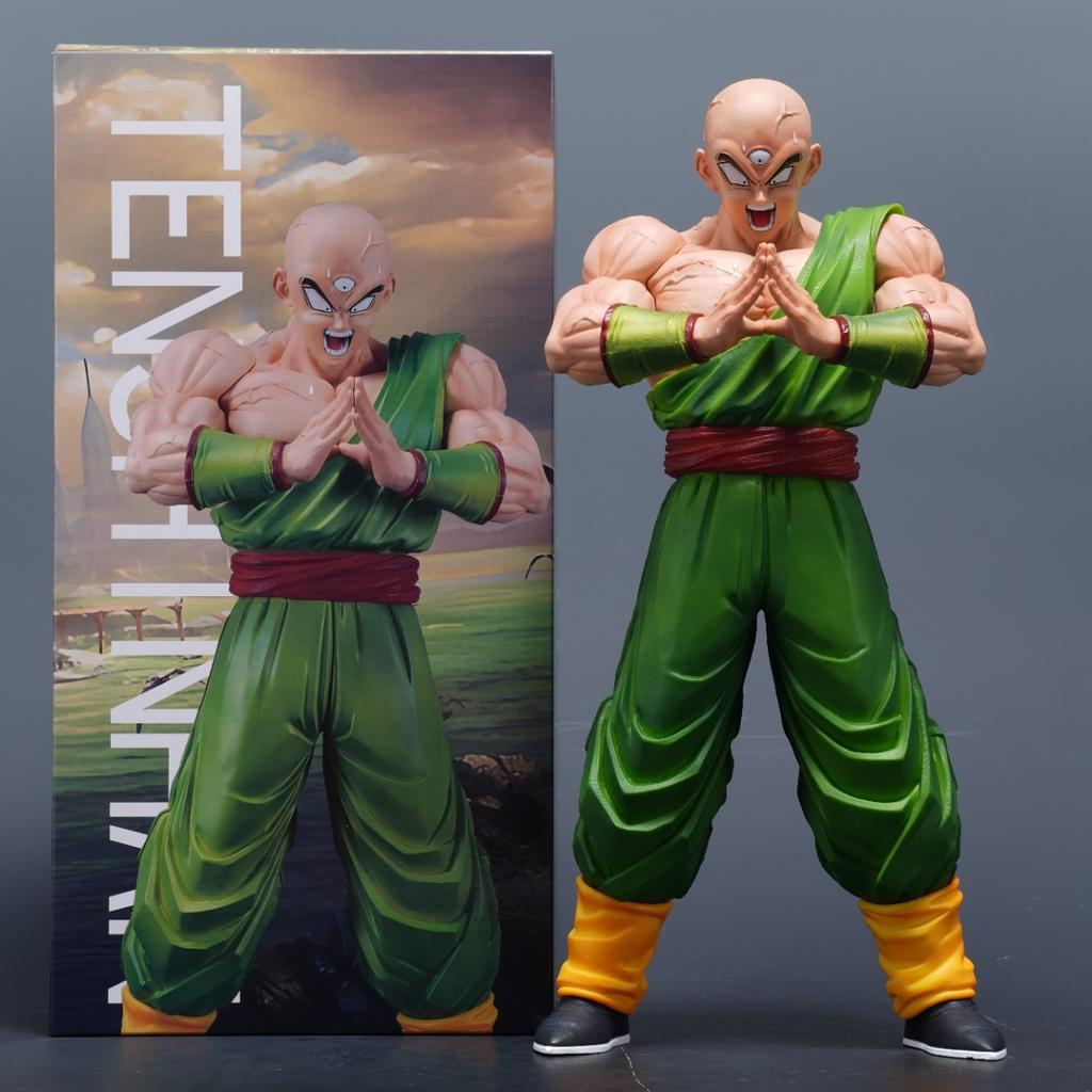 30cm/11.81in Anime Dragon Ball Figure Tien Shinhan Action Figures Pvc Statue Desktop Ornamen Collection Model Toys Gifts