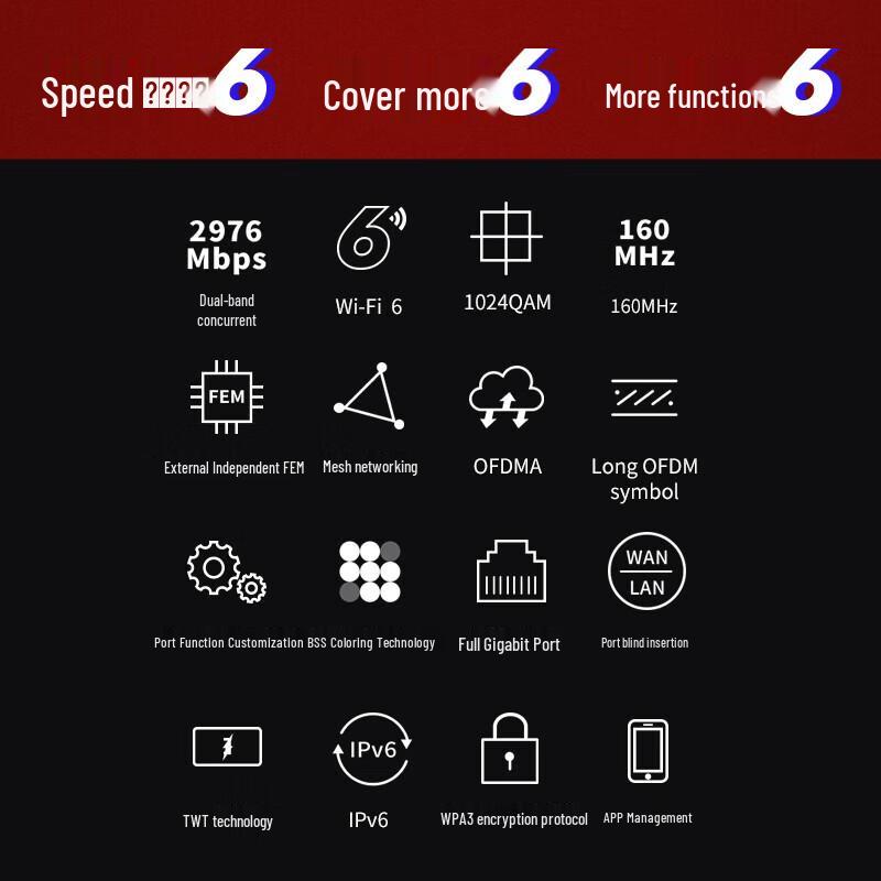 MERCURY AX3000 Dvoupásmový Wi-Fi 6 Gigabitový router (CN verze)