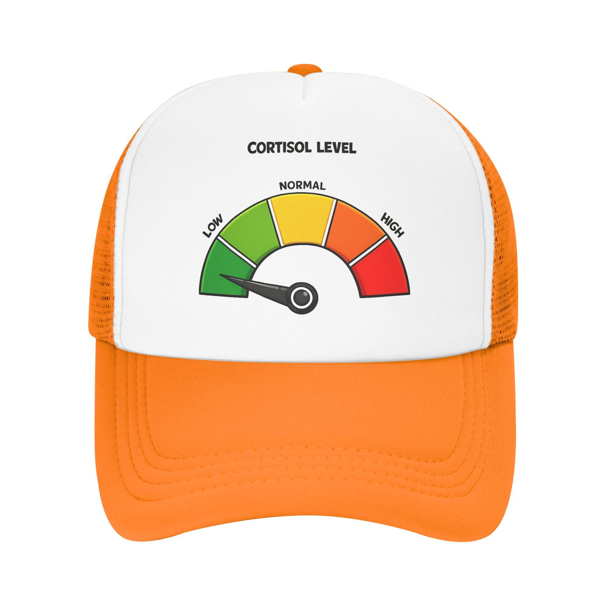 

Mesh Sun Hats Low Cortisol Level Meme Summer Trucker Hat For WoUnisex Unisex y2k Retro Sunscreen Kpop Rock Baseball Cap One Size