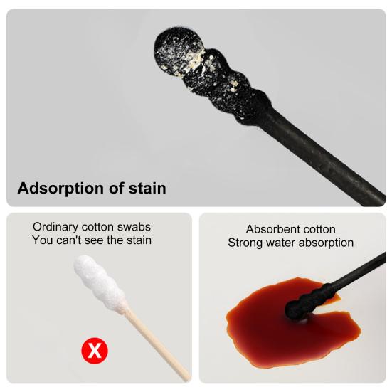 1 Box Wattestäbchen Doppelkopf Benutzerfreundlich Plastik Ohrenreiniger Wattestäbchen Wimpern Wattestäbchen Make-up Werkzeuge Haushaltswaren