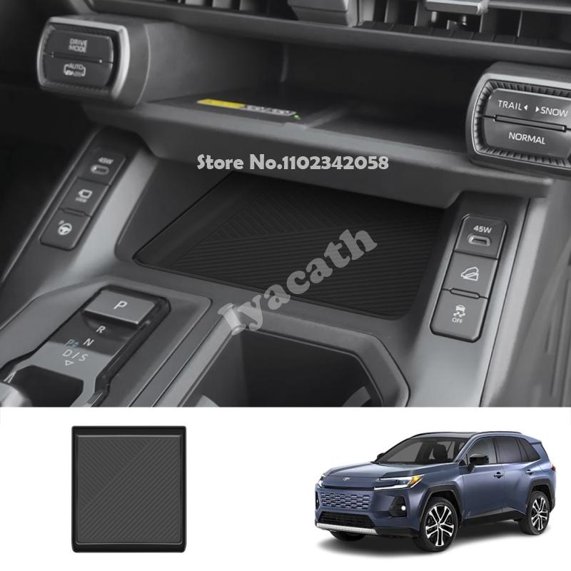 LHD FOR TOYOTA RAV4 RAV 4 GR sport 2026 2027 silicone Lower layer Wireless charging Copilot tray front rear water cup holder pad