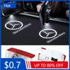 Car Sticker 2PCS LED Car Door HD Laser Projector Lights Door Welcome Lamp For Mercedes Benz A C E GLC GLA GLE W205 W212 W213 X25