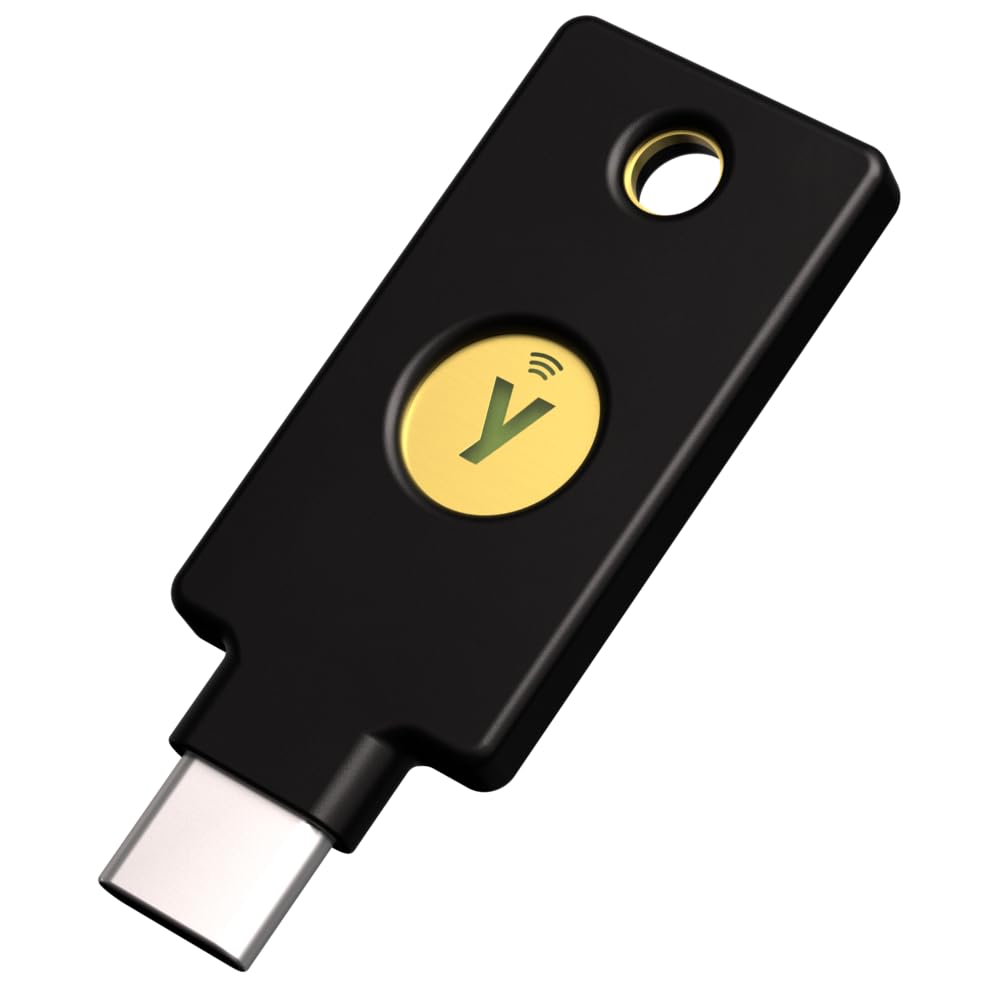 Ключ безопасности Yubico YubiKey 5C NFC USB-CFIDO2WebAuthnU2FДвухфакторная аутентификацияВысокая прочностьУдаропрочныйВодонепроницаемый